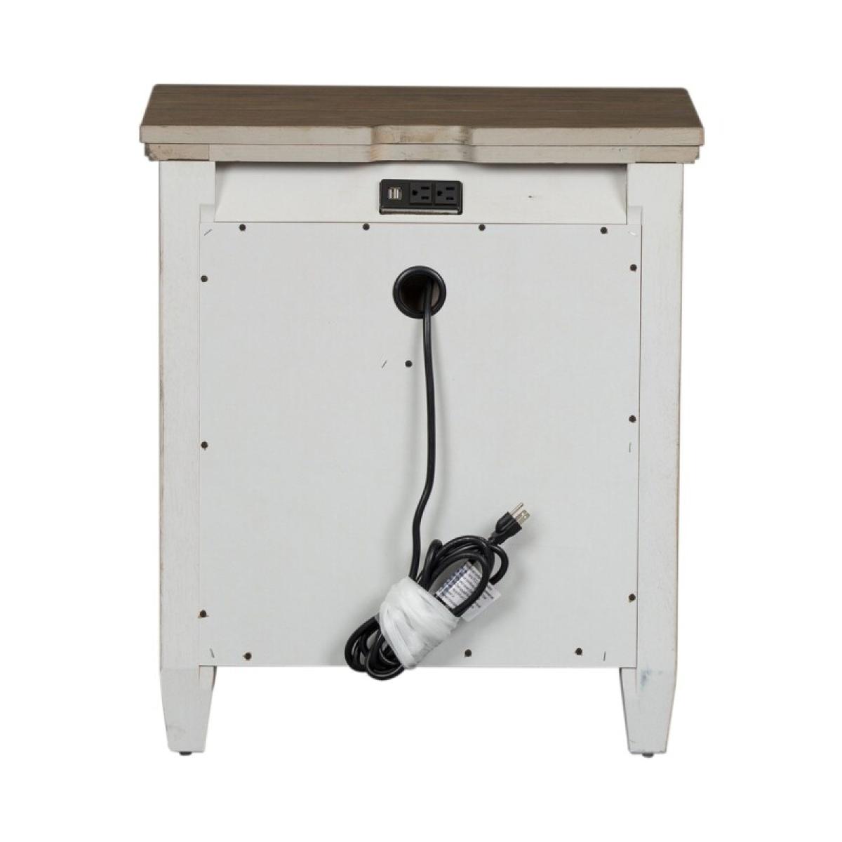 Heartland 2 Drawer Night Stand w/ Charging Station - Image 6