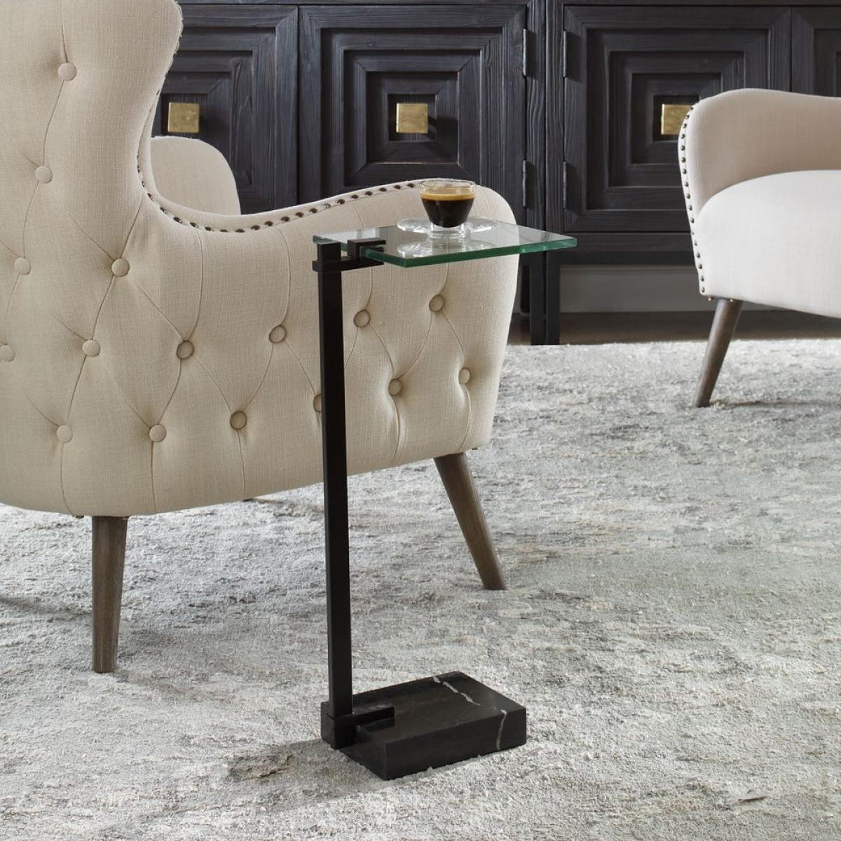 Butler Accent Table, Black - Image 4