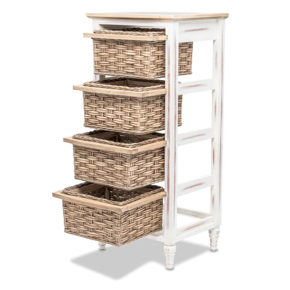 Island Breeze 4-basket Vertical Storage Cabinet - Image 4