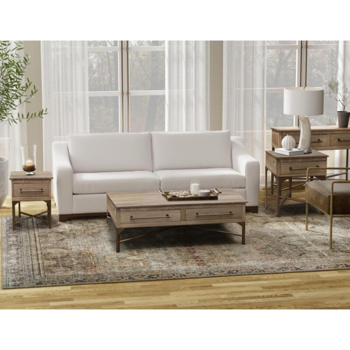 Metal Base Chairside Table - Bernabe - Image 3