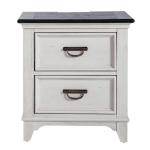 Allyson Park 2 Drawer Night Stand w/ Charging Station - Image 4