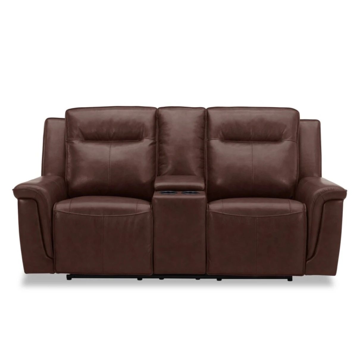 Avery Loveseat w/Console P2 - Cognac - Image 5