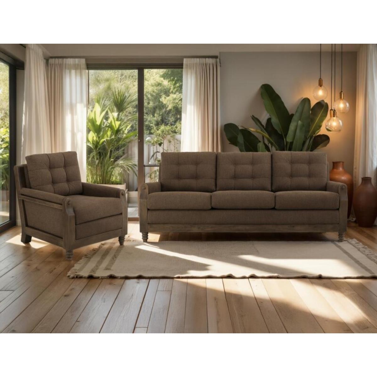 Xel-Ha II Wooden Frame, Upholstered Sofa - Image 5