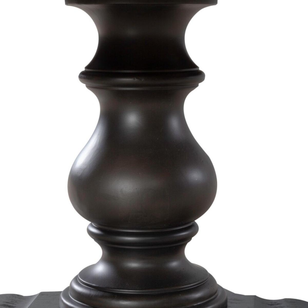 Single Pedestal Table Base- Black - Image 7