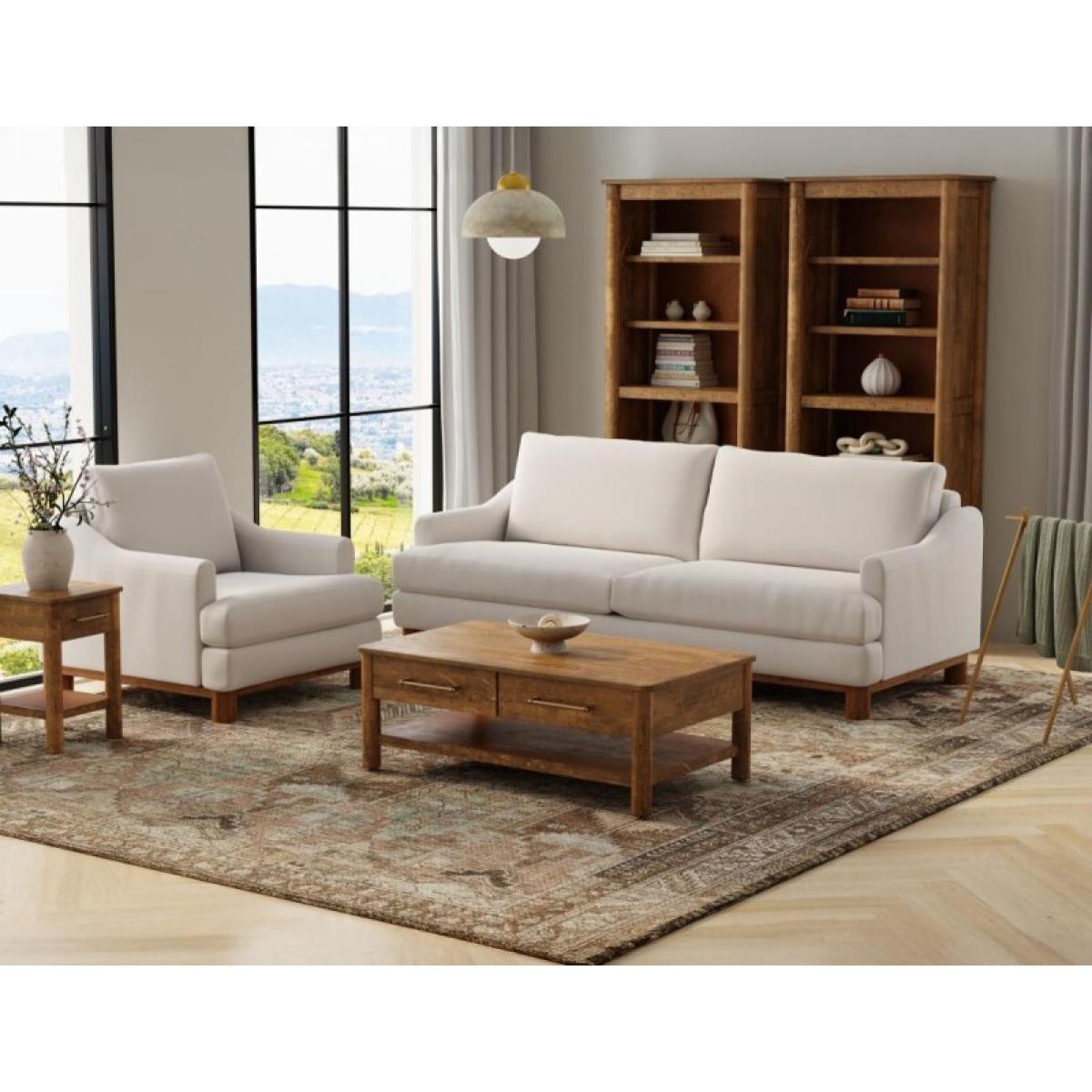 Wooden Frame & Base, Loveseat - Olimpia - Image 5