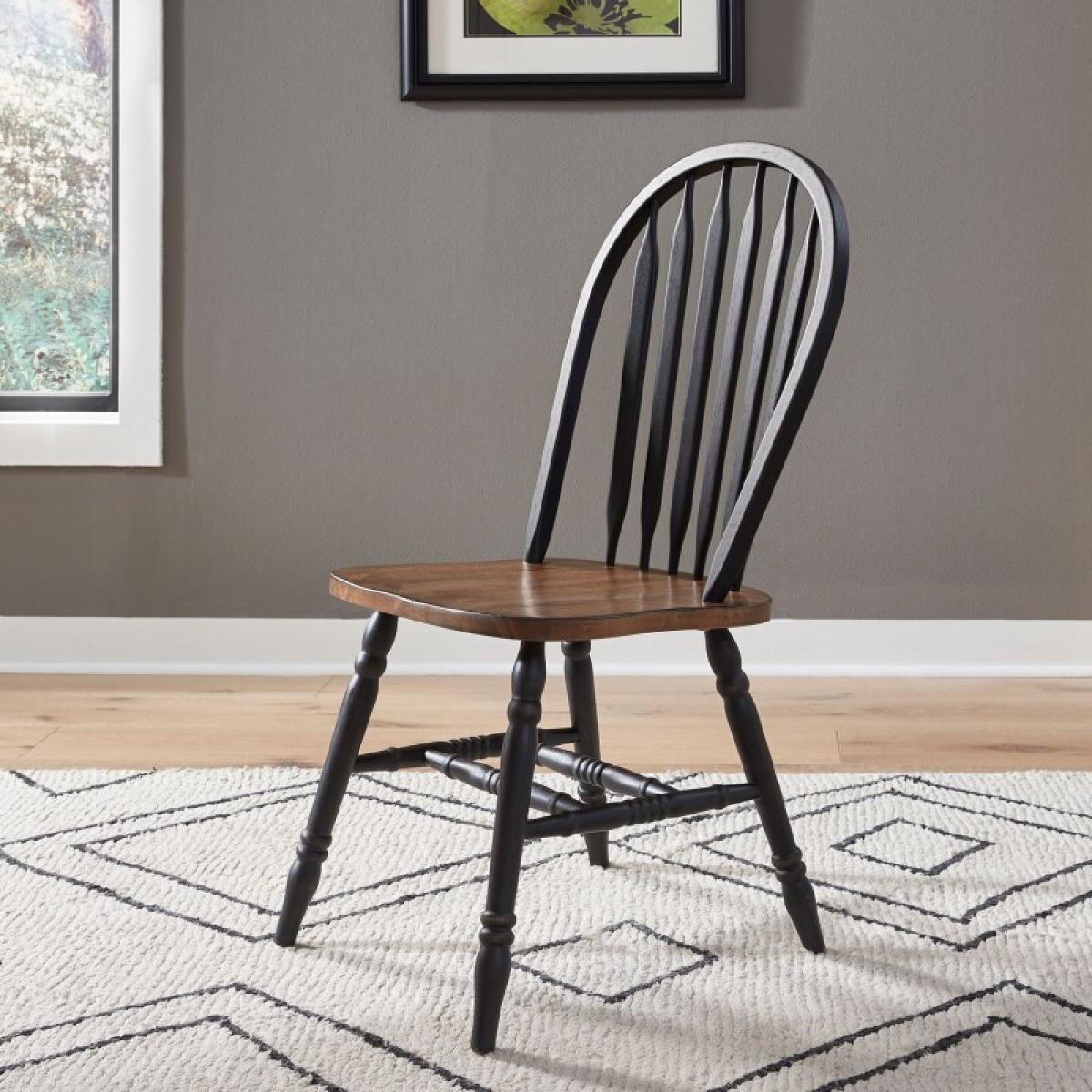 Carolina Crossing Windsor Side Chair- Black - Image 2