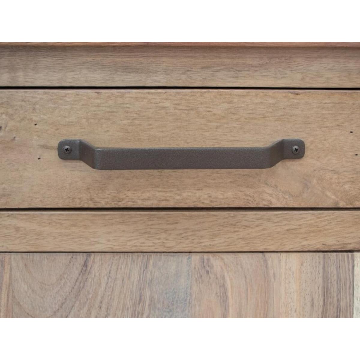 Natural Parota 4 Door 2 Drawer Kitchen Island - Image 8
