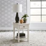 Modern Farmhouse Drawer Chair Side Table