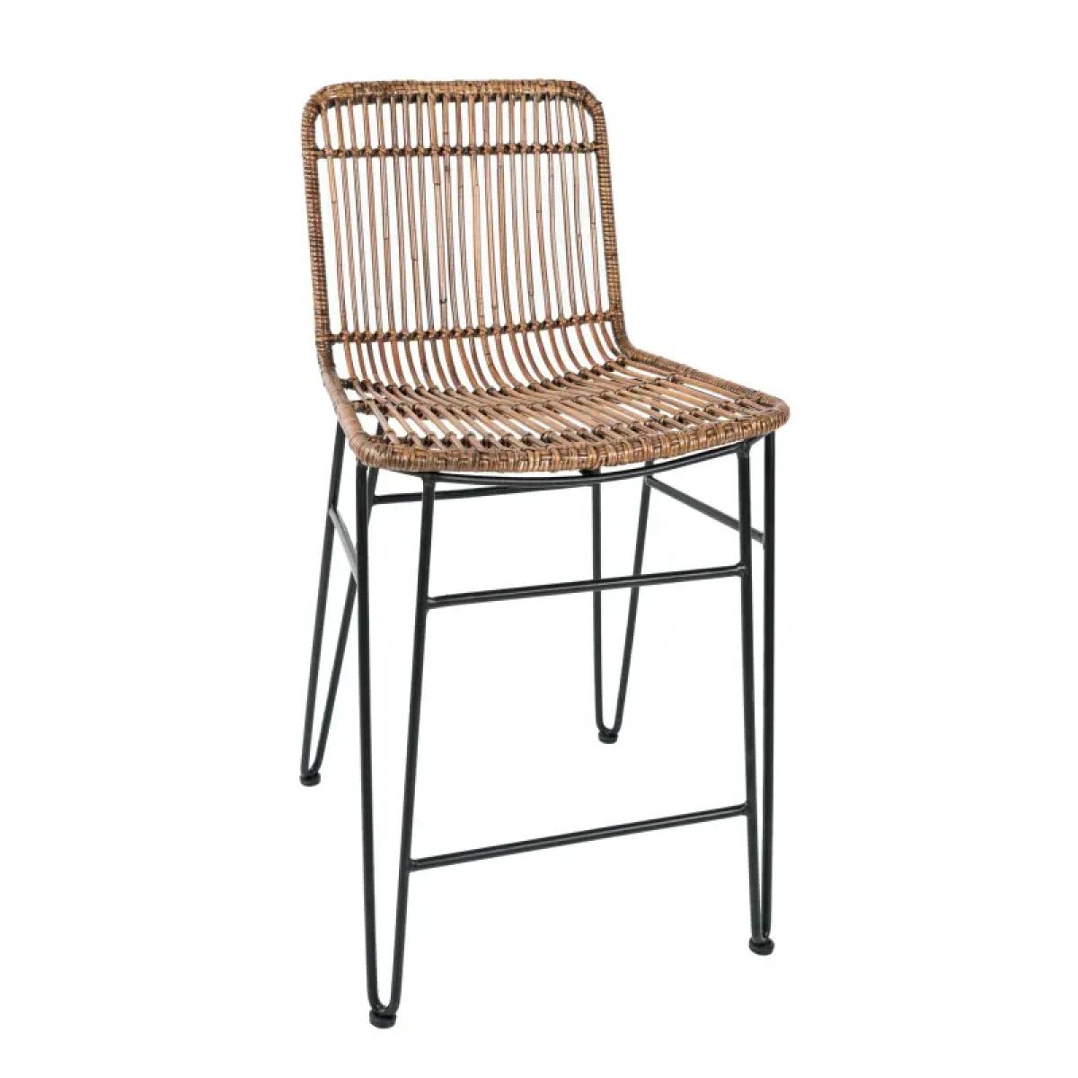 Weaver Rattan Hairpin Counter Stool - Image 2