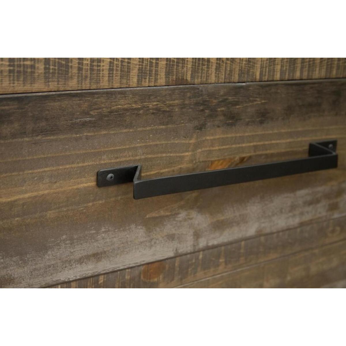 2 Drawer 2 Doors Server - Loft Brown - Image 5