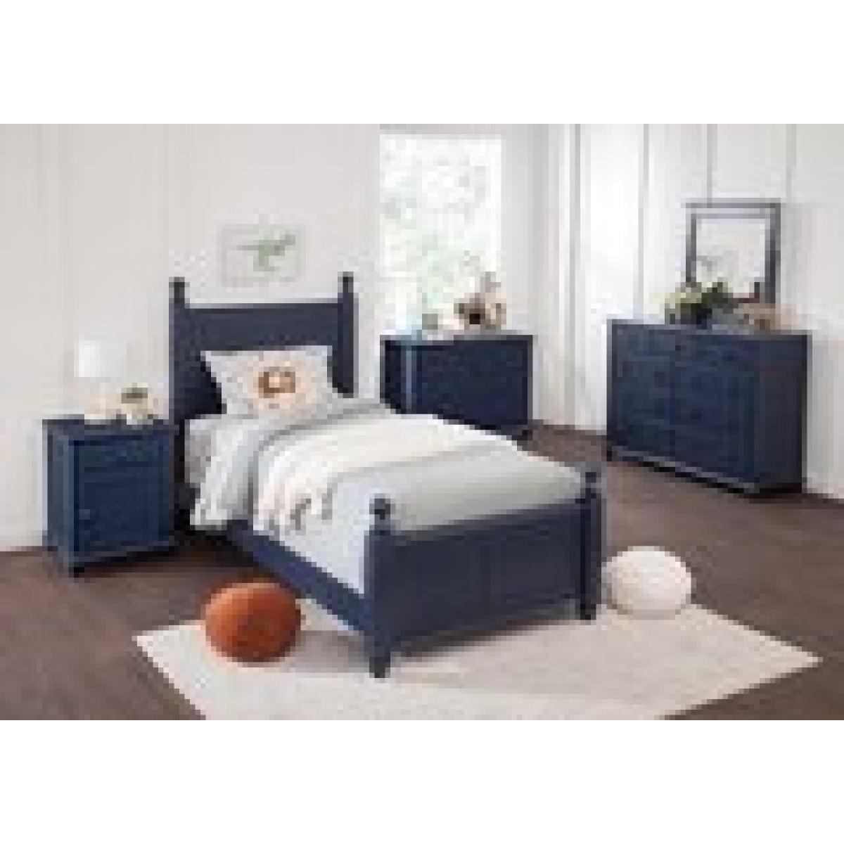 Tykes Bedroom - Denim Cottage Twin Bed - BD81-201THN - Image 7