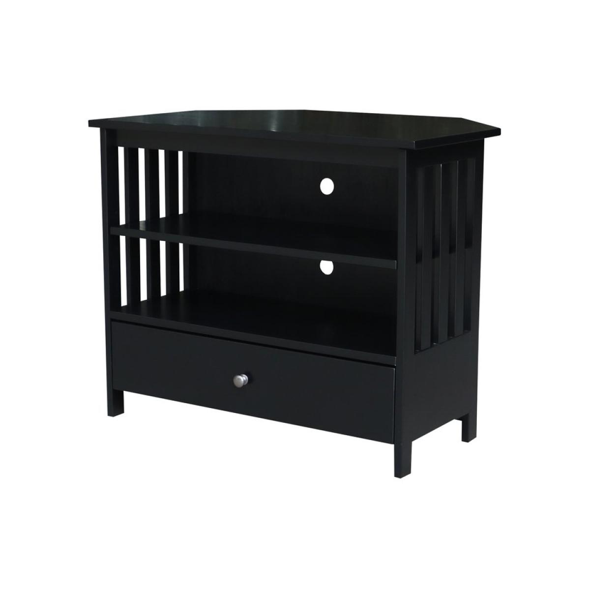 Destinations Collection - Mission Corner TV Stand in Black - Image 2