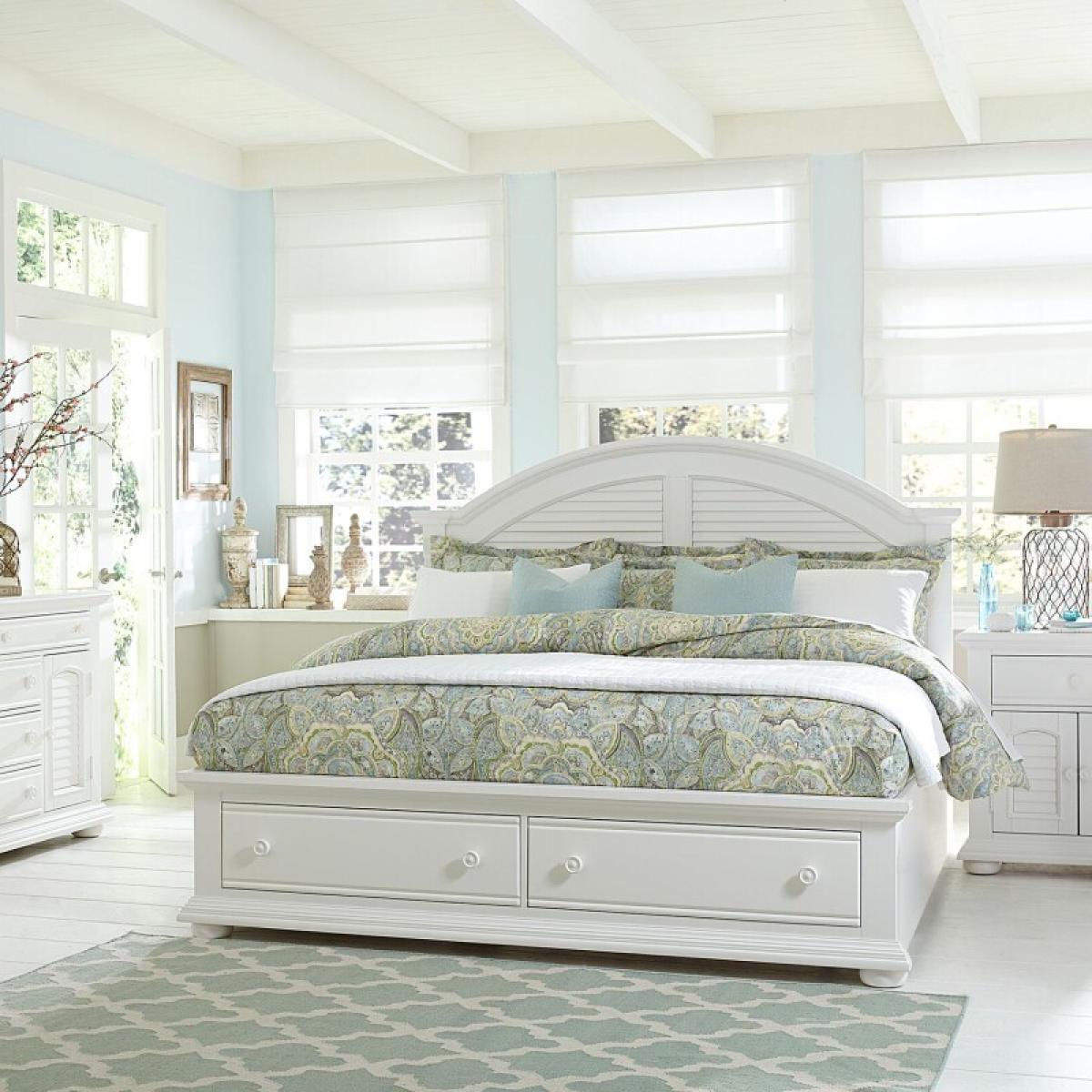 Queen Storage Bed, Dresser & Mirror, Night Stand - Image 2