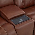 Caswell Loveseat w/ Console P2 & ZG - Image 10