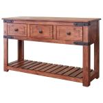3 Drawer Sofa Table - Parota II - Image 7