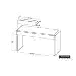 2 Drawer, Desk - Tamesis - Image 11