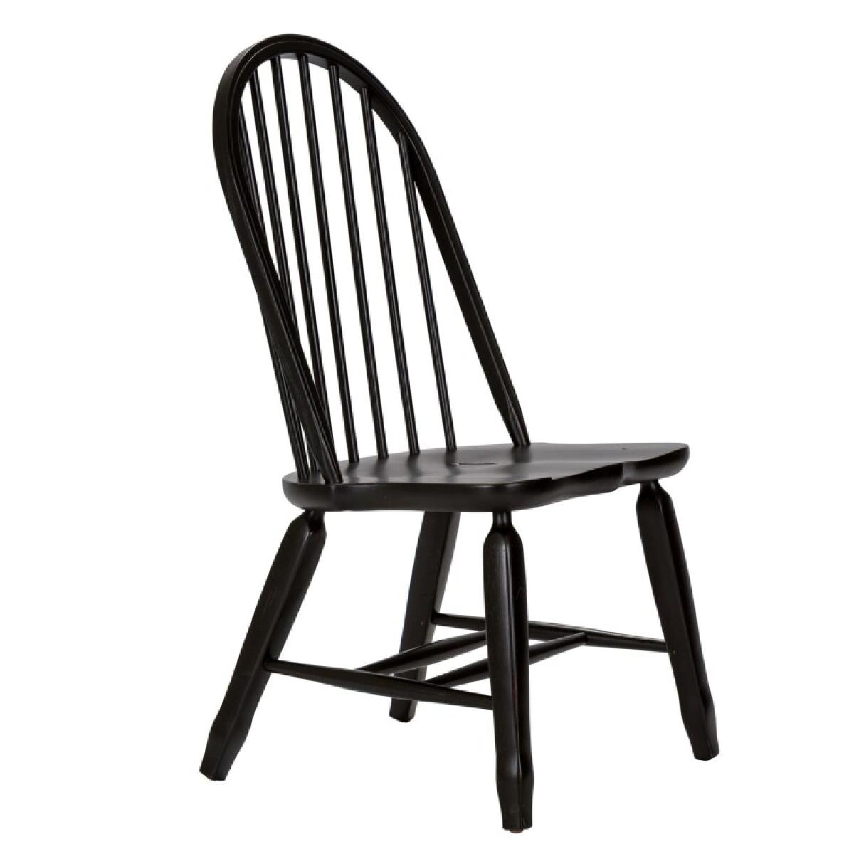 Treasures Bow Back Side Chair - Black - Image 5
