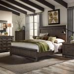 King Panel Bed, Dresser & Mirror, Chest, Night Stand
