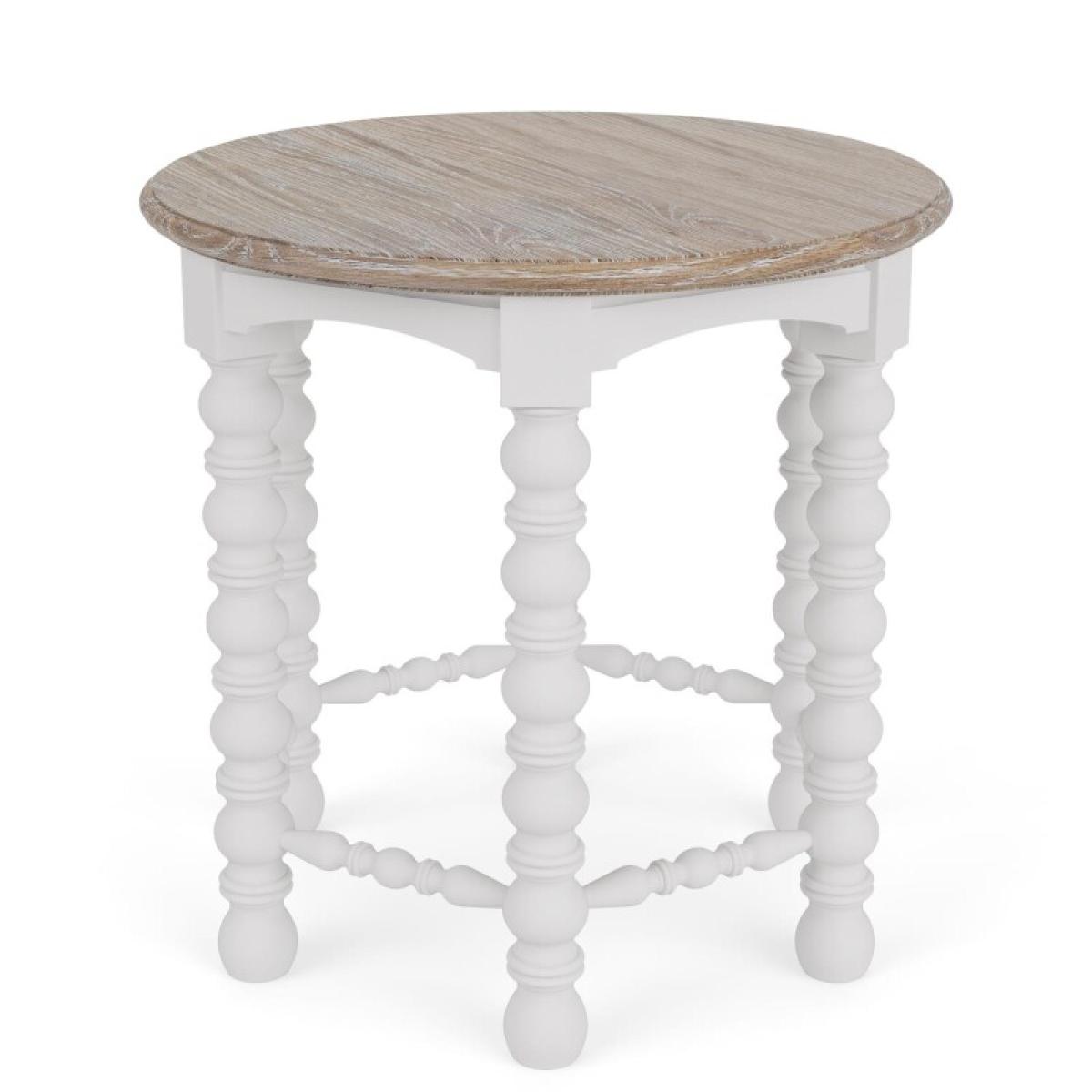 Round Spindle End Table - Image 5