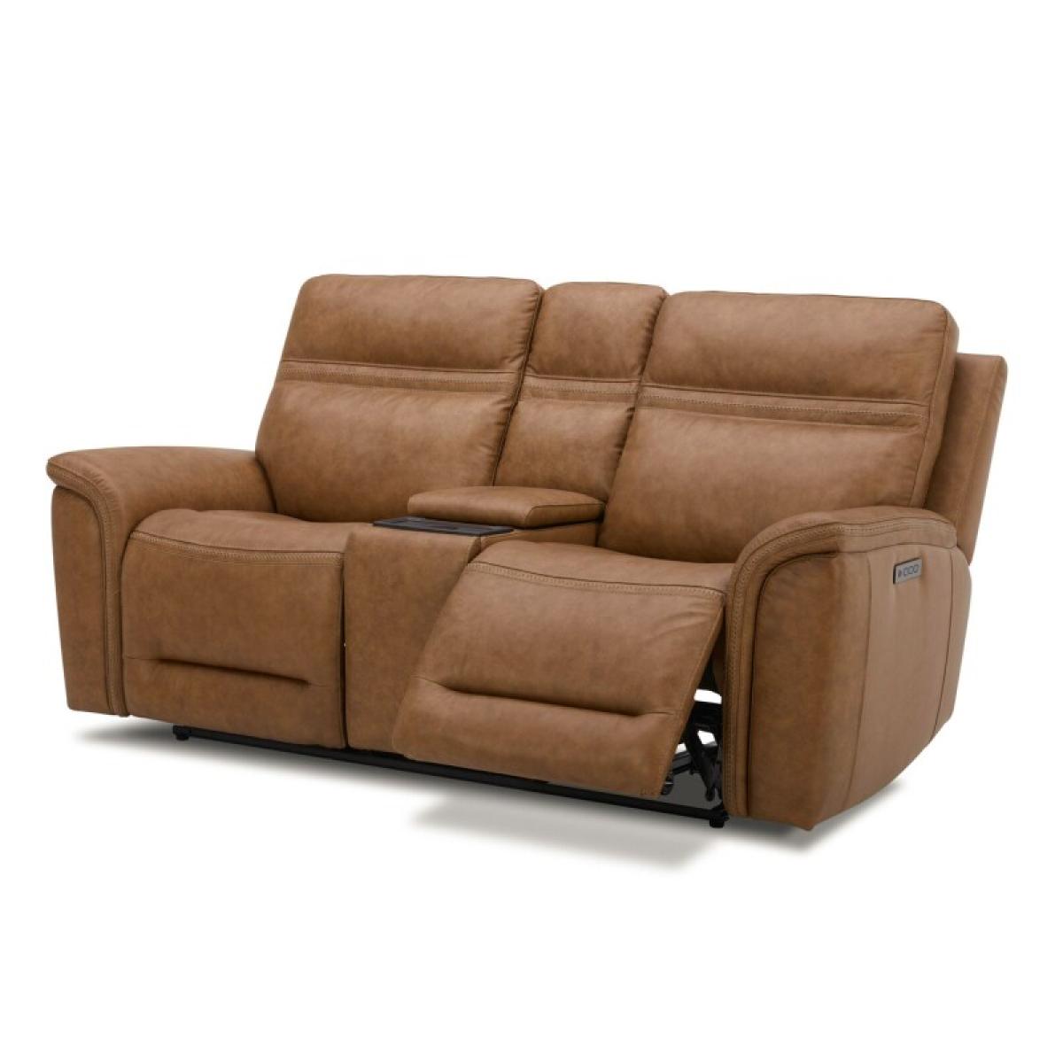 Cooper Loveseat w/Console P3 & ZG - Camel - Image 9