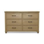 Vista Bedroom 6-Drawer Dresser - Image 5