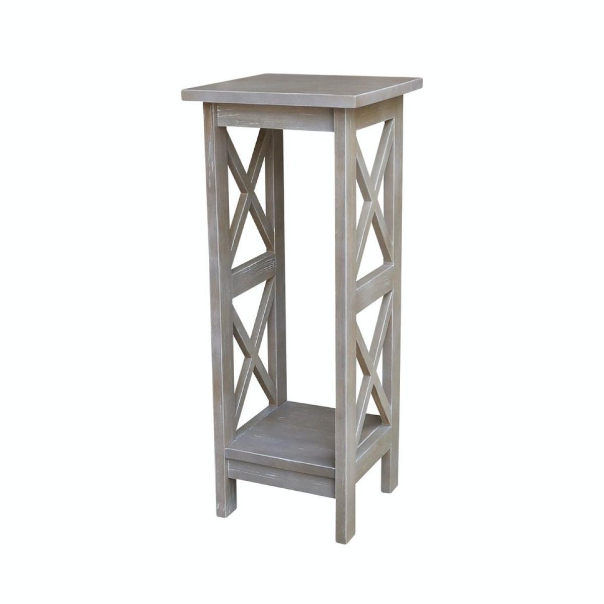 Home Accents - 30''H X Side Plant Stand in Taupe Gray - Image 2