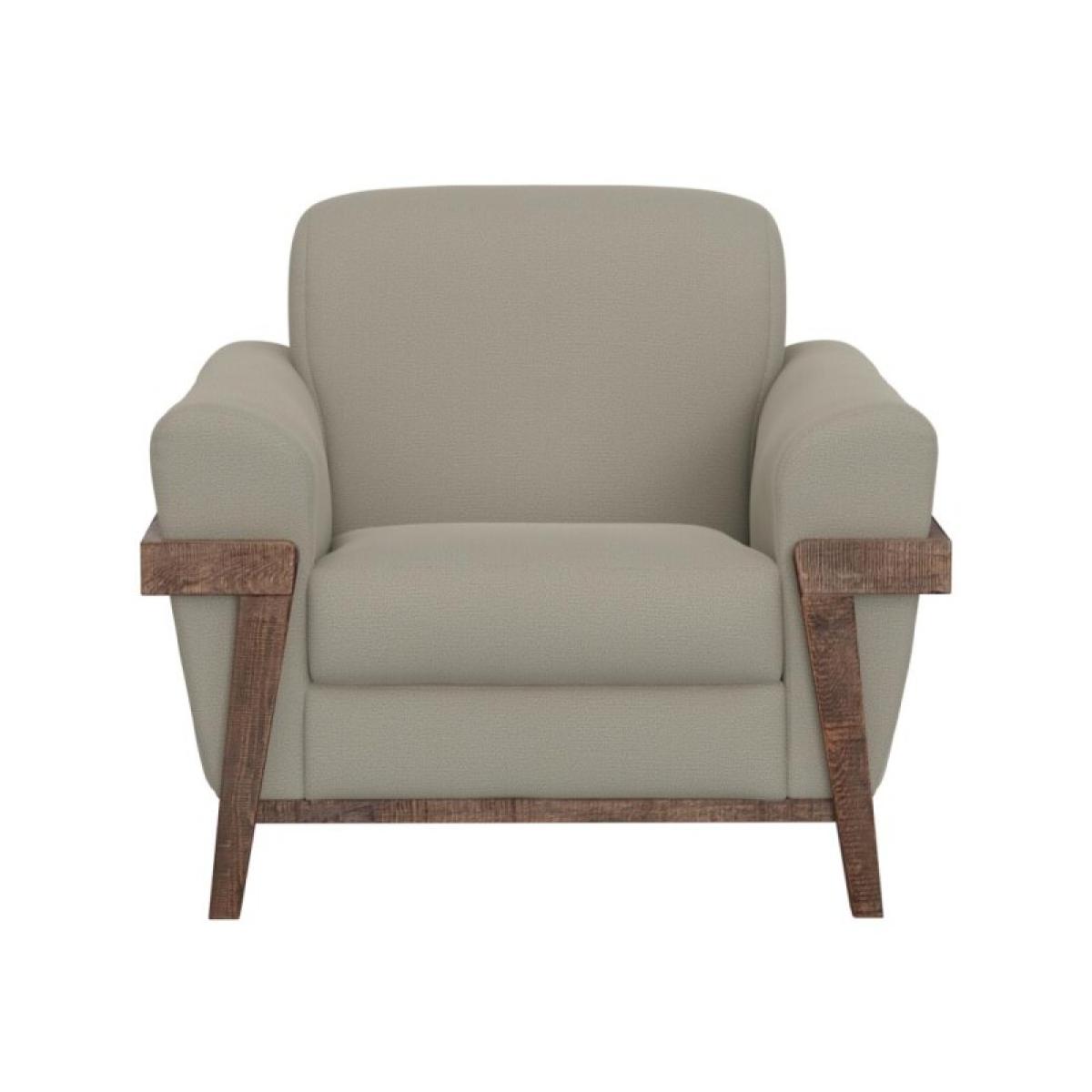 Wooden Frame & Base, Armchair - Loft Brown - Image 3