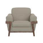 Wooden Frame & Base, Armchair - Loft Brown - Image 3