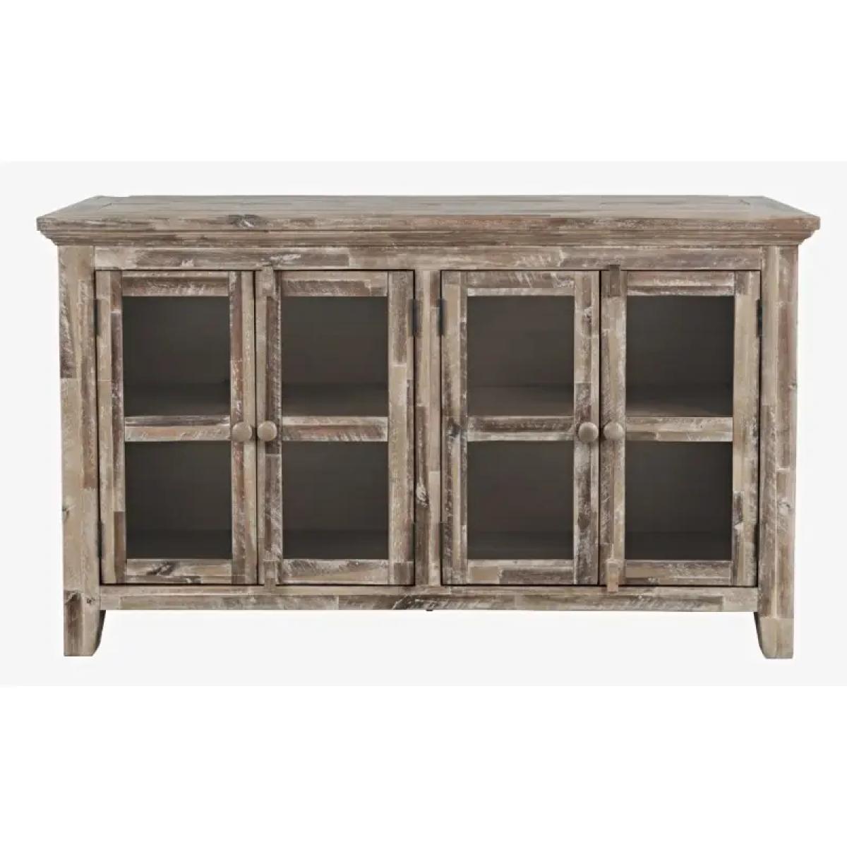 3b766b37ceae4e418f1984a2f9b99a29 Rustic Shore 4 Door Low Accent Cabinet - Image 1