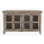 Rustic Shore 4 Door Low Accent Cabinet