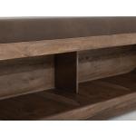 Wooden bench with a cushioned seat and open storage underneath - Balam - Image 7