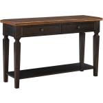 Home Accents - Vista Sofa Table in Hickory & Coal