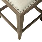 Americana Farmhouse Uph Console Stool - Image 6