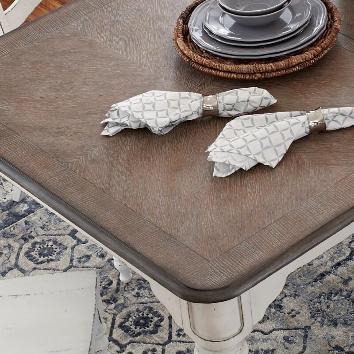 Magnolia Manor Opt 5 Piece Leg Table Set - Image 3