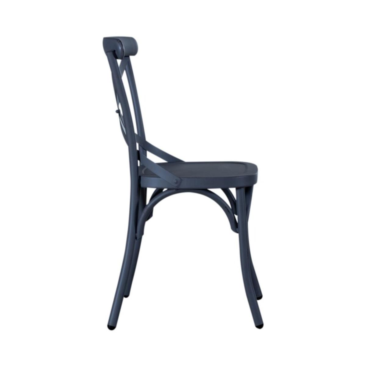 X Back Side Chair- Navy - Image 5