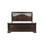King California Sleigh Bed, Dresser & Mirror, Chest, Night Stand - Image 4