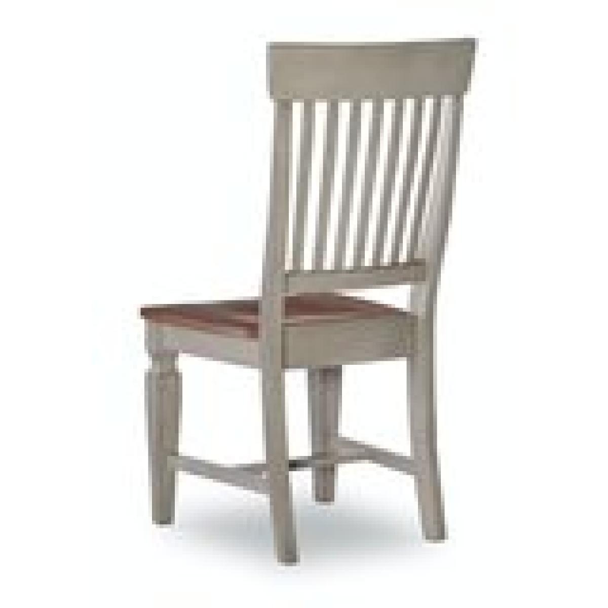 Vista Collection Slat Back Chair in Hickory & Stone - Image 5