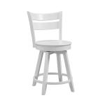 Hampton Collection - Sara Swivel Stool in Pure White