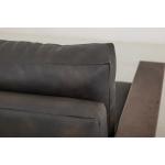 Wooden Frame, Upholstered Sofa - Walnut - Image 9