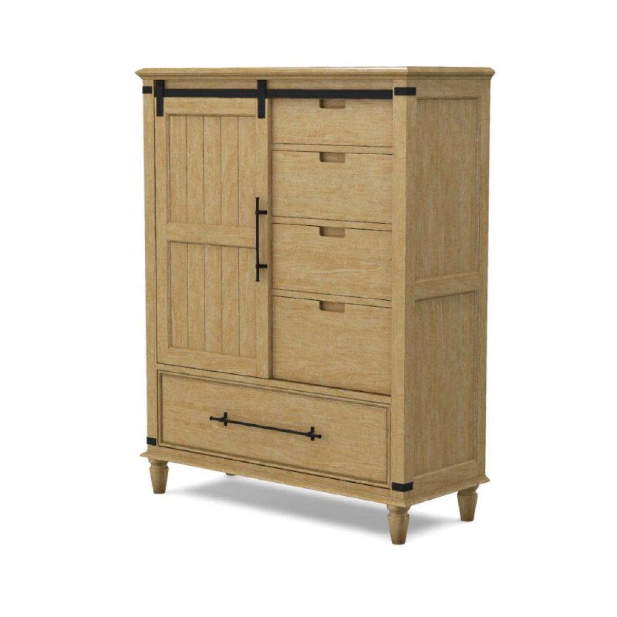 Farmhouse Chic Sliding Door Chest - Image 9