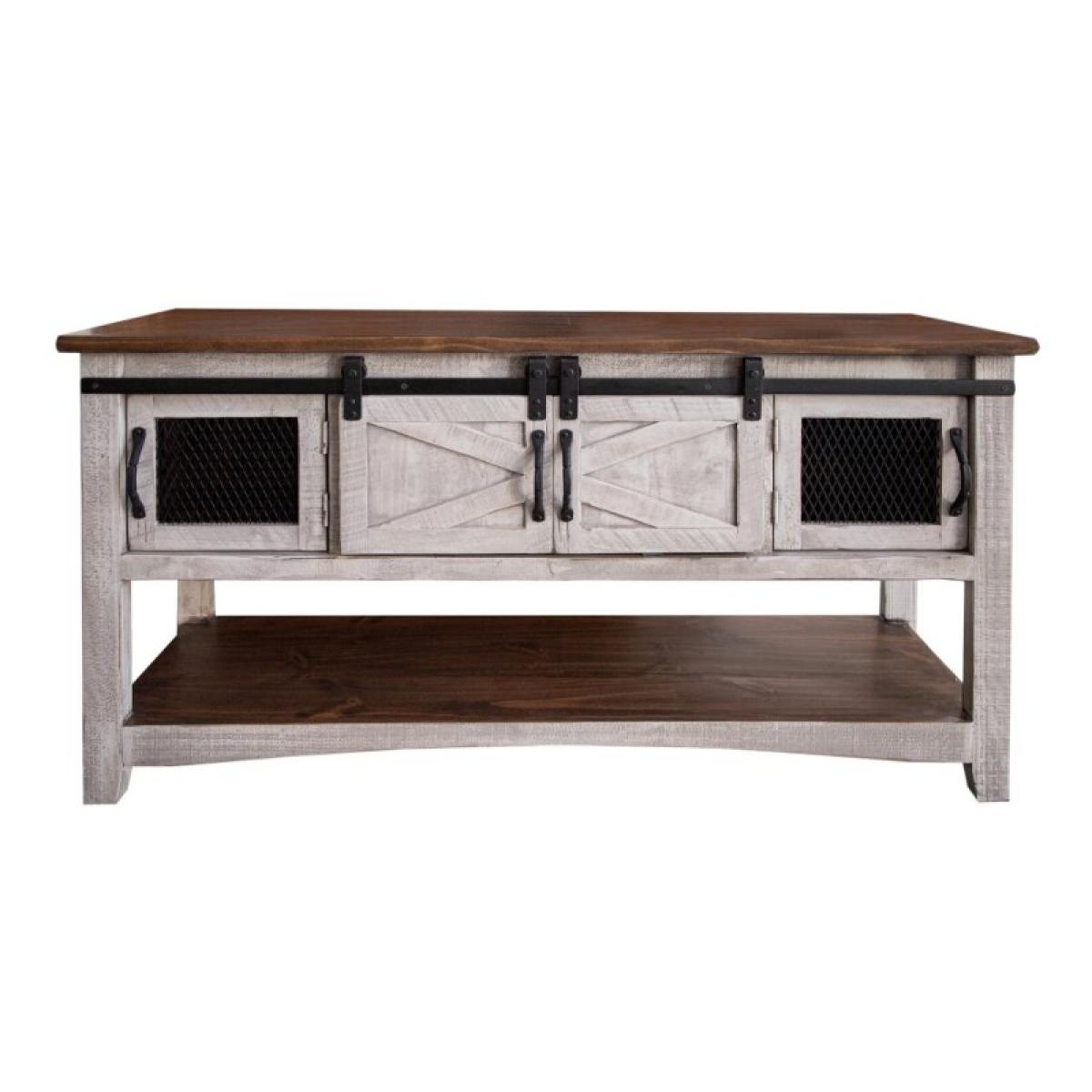 4 Door Sofa Table - Pueblo - Image 3