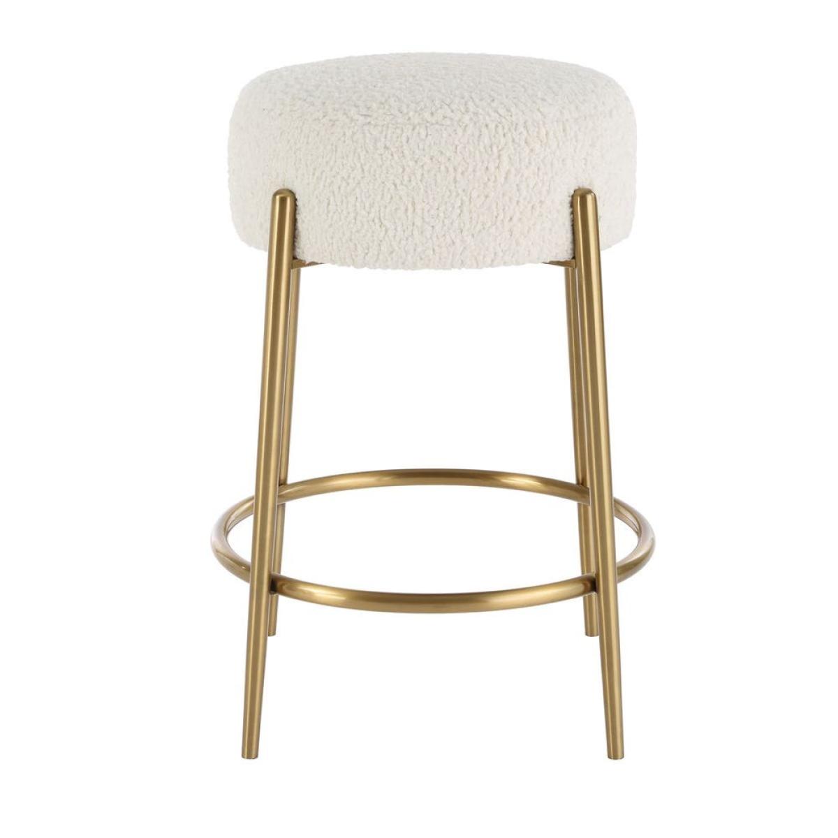 Arles Counter Stool, Brass - Image 6
