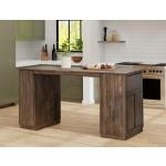 2 Drawer 4 Door Kitchen Island - Mezquite - Image 3