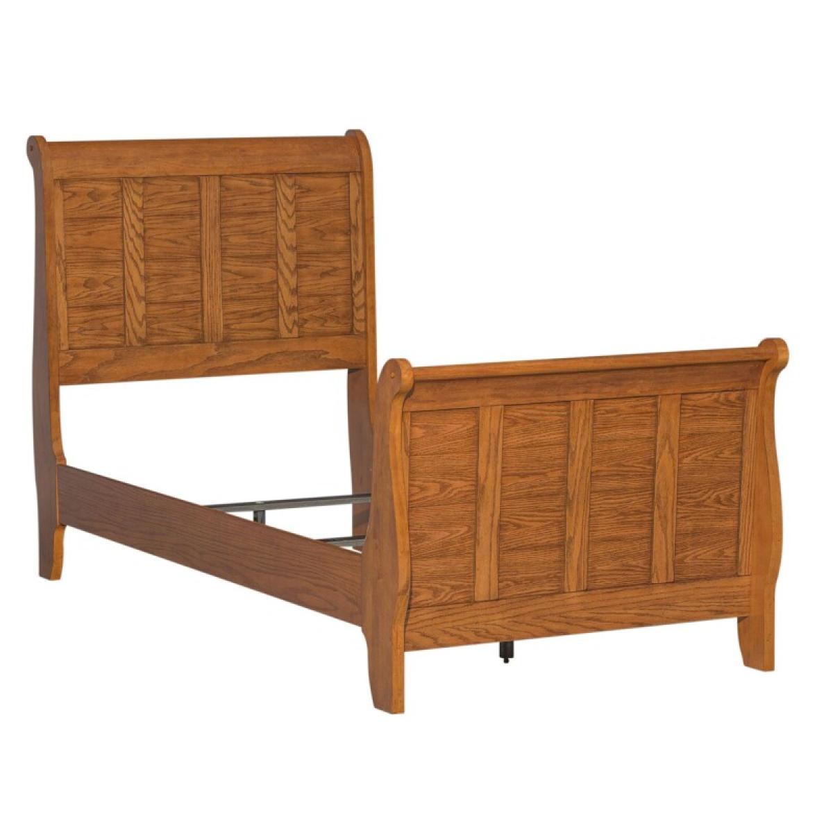 Grandpas Cabin Twin Sleigh Headboard & Footboard - Image 3