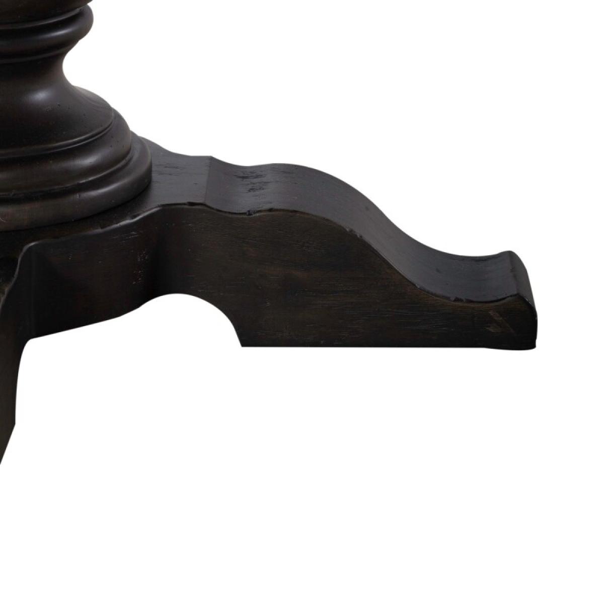 Single Pedestal Table Base- Black - Image 6