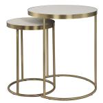 Aragon Nesting Tables, S/2, White - Image 7