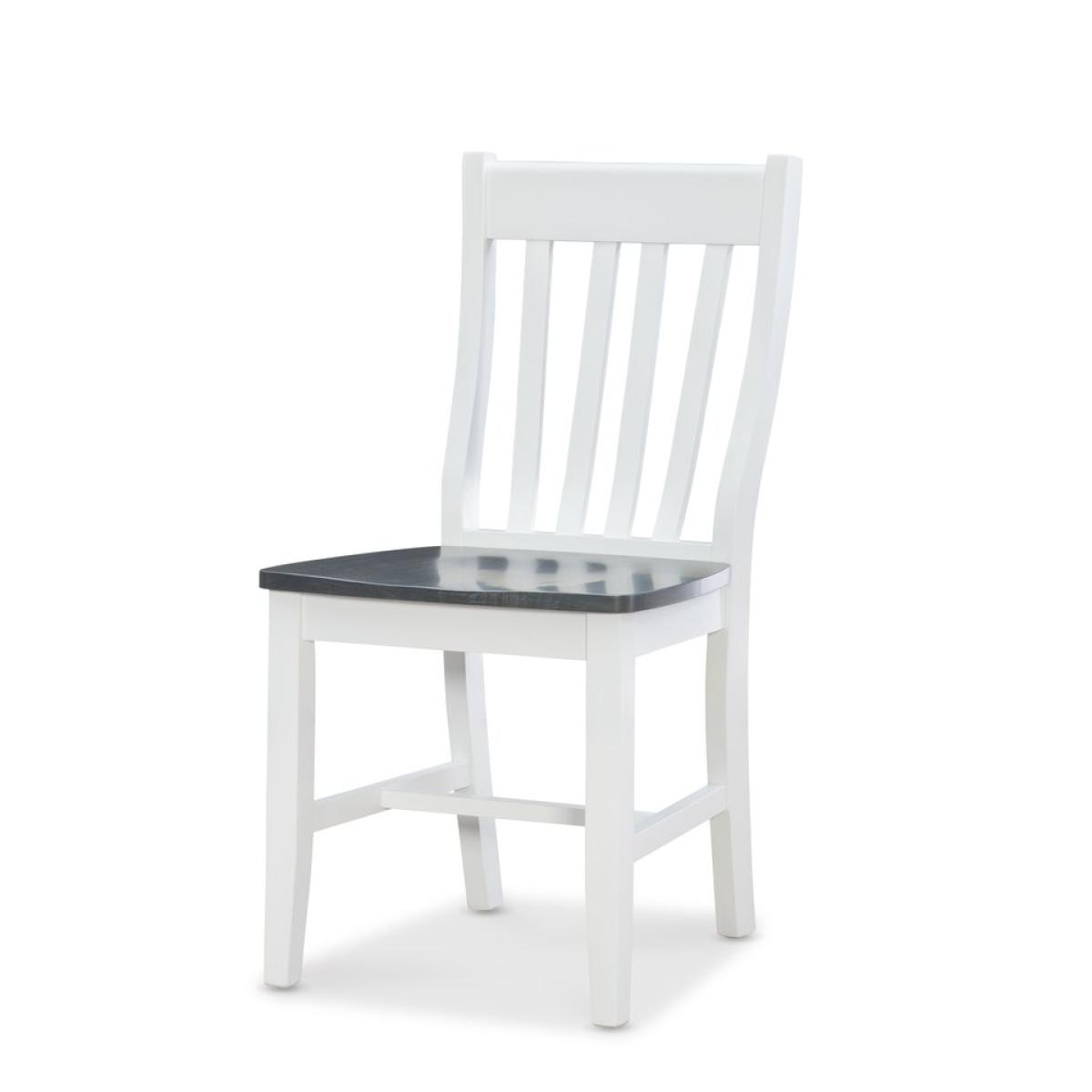 3dcc9d89a271a64d103b77be7406b495 Dining Essentials - Cafe Chair in Heather Gray and White - Image 1