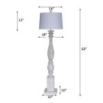 Elmwood Floor Lamp - White - Image 3