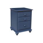 Cottage Bedroom - 3 Drawer Nightstand in Denim