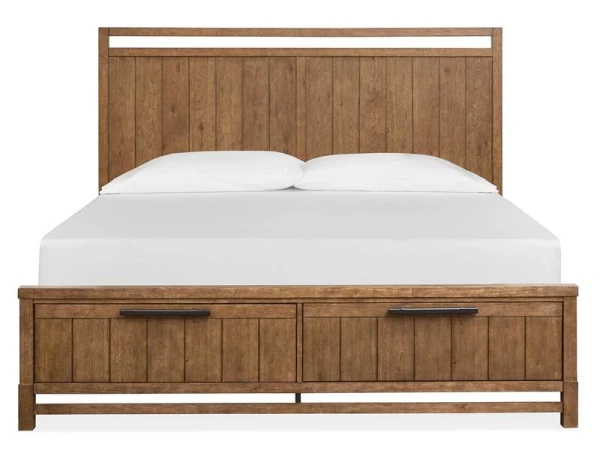 Conway B6422-64A Complete King Panel Storage Bed